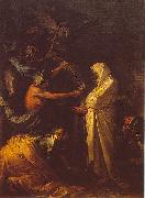 Salvator Rosa L ombre de Samuel apparaissant a Saul chez la pythonisse d Endor. Germany oil painting artist